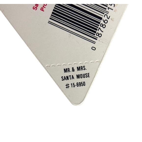 1986 Dakin Mr & Mrs Santa Mouse Plush Set w/ Original Tags Vintage Korea - Picture 16 of 16